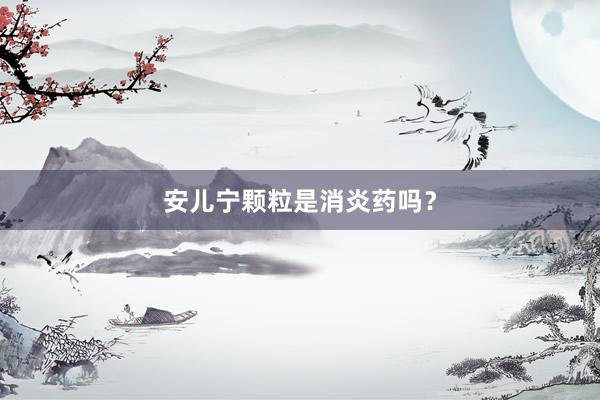 安儿宁颗粒是消炎药吗？